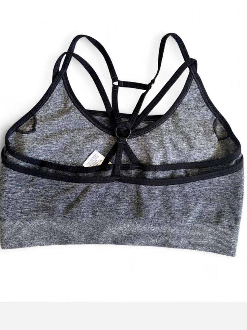 Gymshark Gray Strappy Racerback Sports Bra - Picture 5 of 5